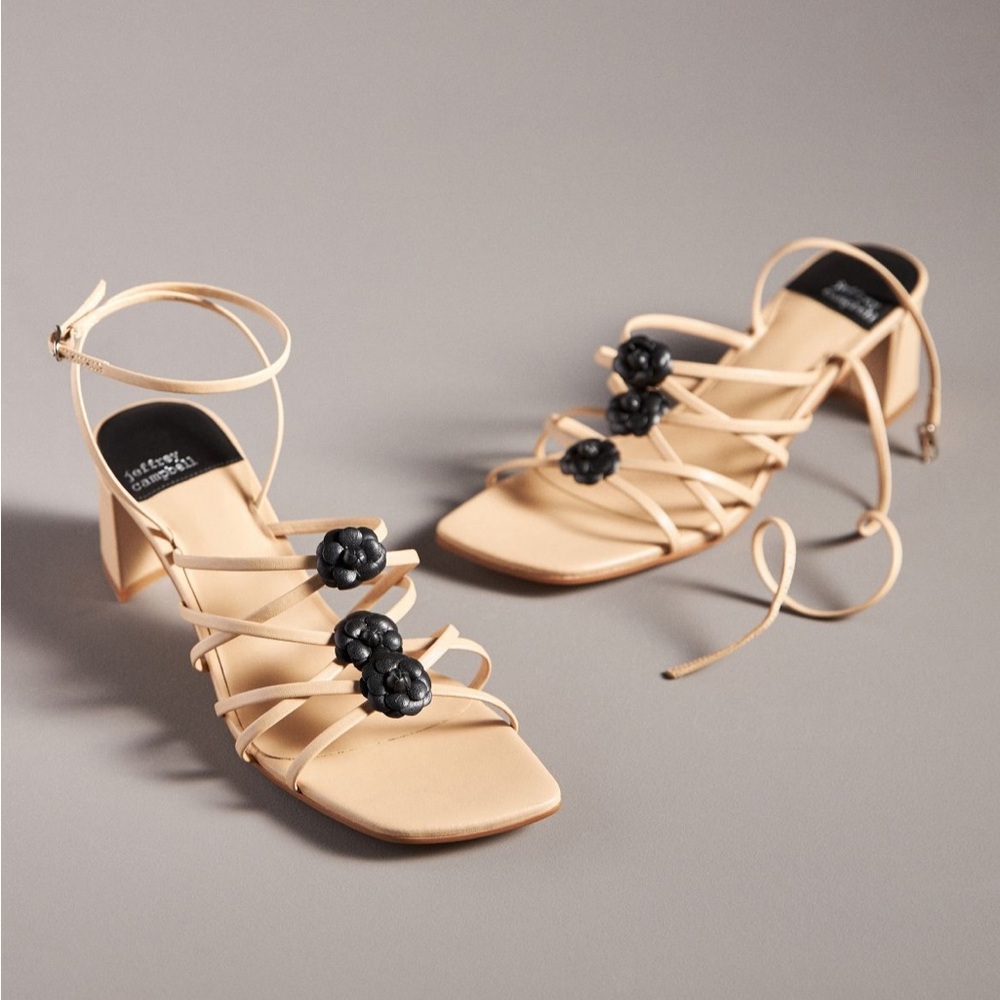 JEFFREY CAMPBELL Sociable Tan Sandals Size 10